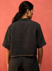 Kiera Cuban Collar Shirt