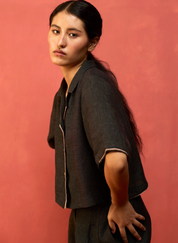 Kiera Cuban Collar Shirt