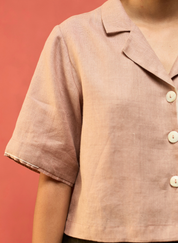 Kiera Cuban Collar Shirt