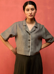 Kiera Cuban Collar Shirt