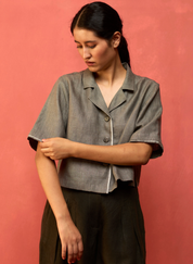 Kiera Cuban Collar Shirt