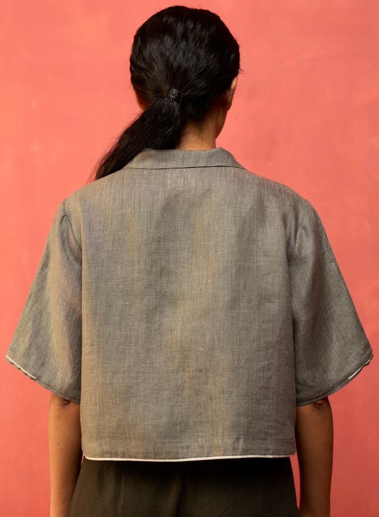 Kiera Cuban Collar Shirt