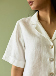 Kiera Cuban Collar Shirt