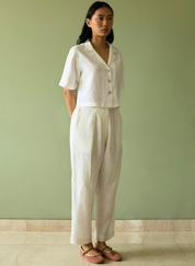 Kiera Cuban Collar Shirt