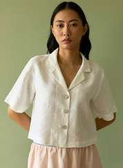 Kiera Cuban Collar Shirt