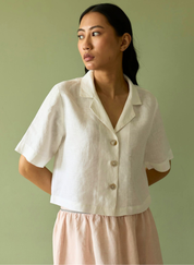 Kiera Cuban Collar Shirt