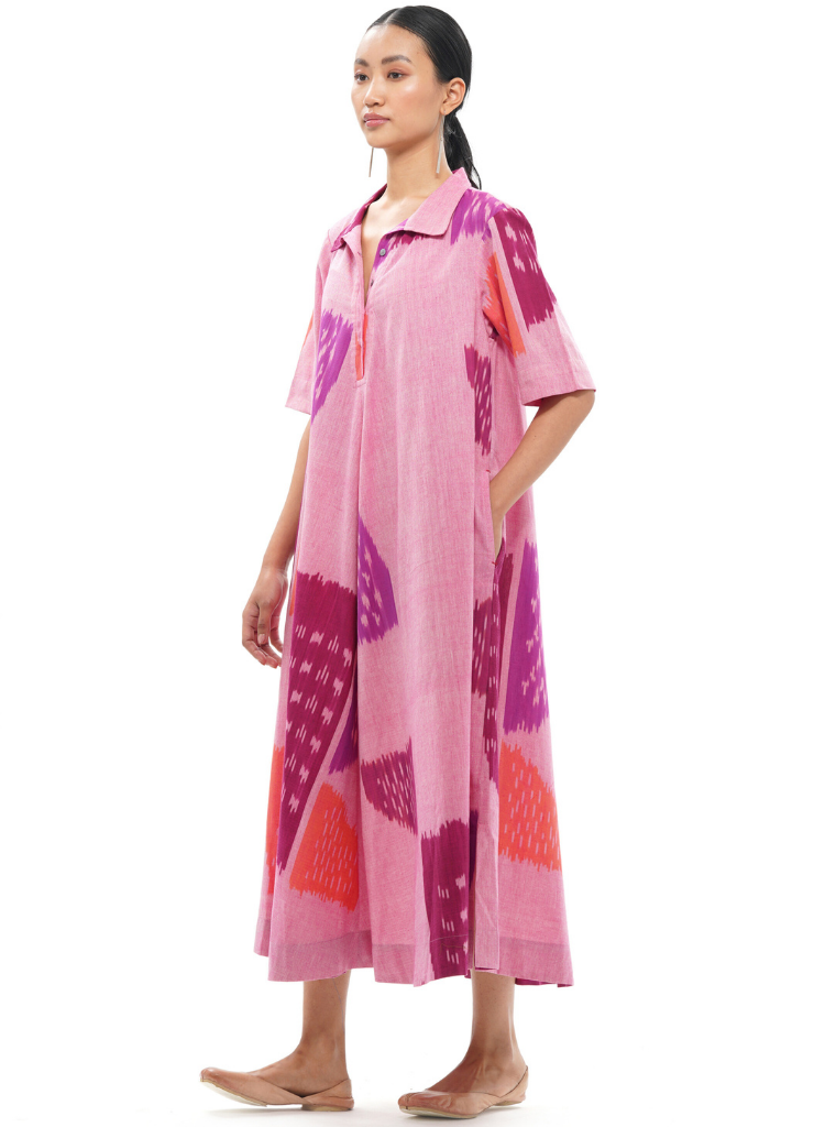 Kiku Collared Maxi Dress