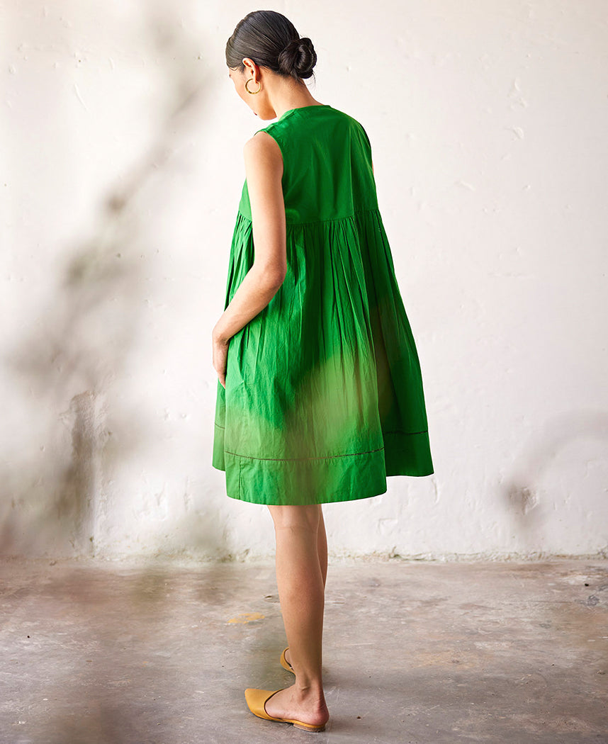 Kharakapas Forest Green Kiwi Dress Kharakapas Forest Green Kiwi Dress