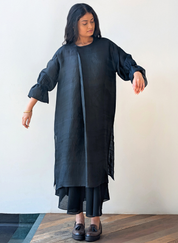 Kohl Broad Pleat Silk Set