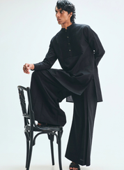Kohl Pleated Yoke Kurta
