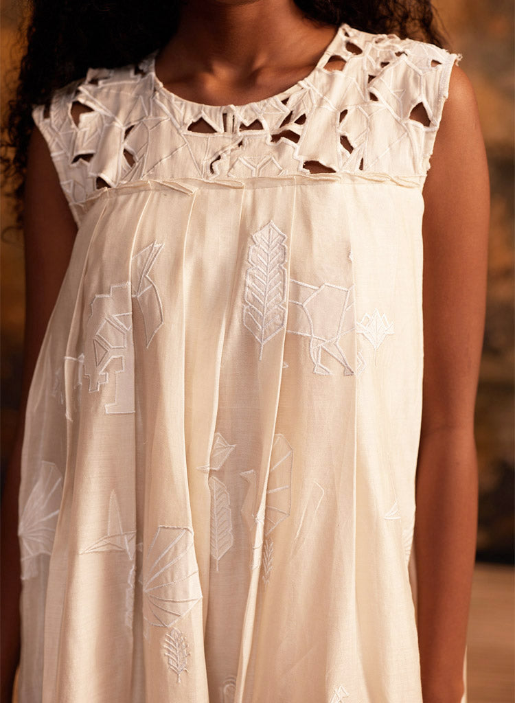 knife pleat dress Buy Aster Knife Pleat Dress by Ahmev