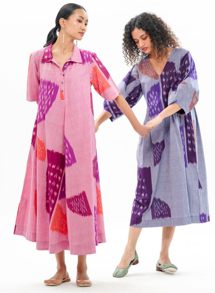 Kiku Collared Maxi Dress