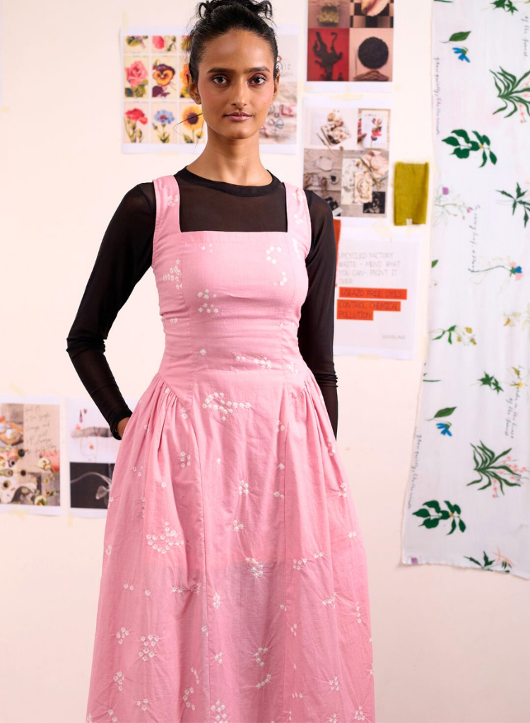 Kyren Dress Bandhani