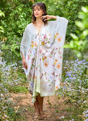 Lagoon Silk Kaftan