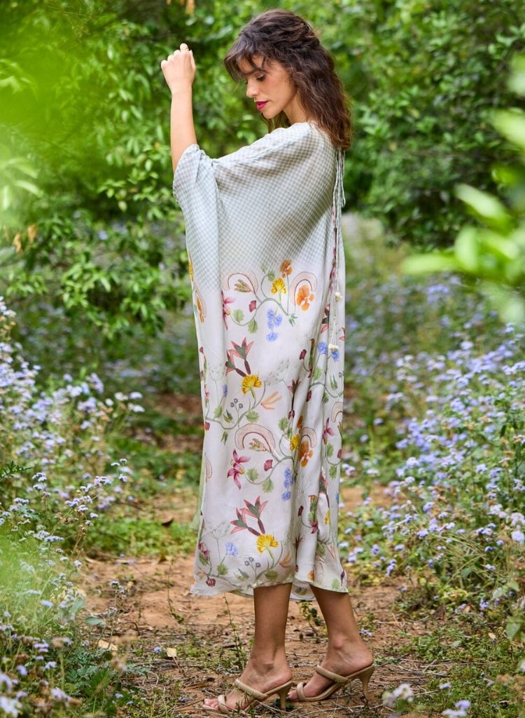 Lagoon Silk Kaftan