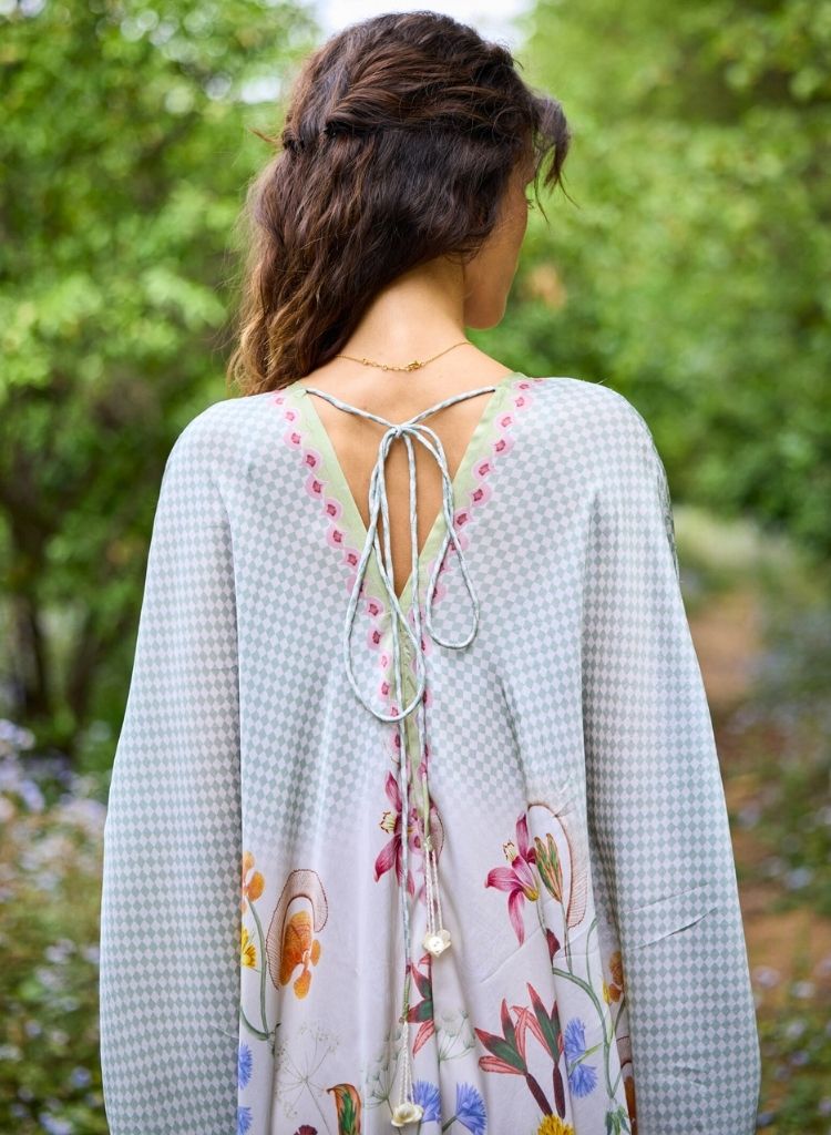 Lagoon Silk Kaftan