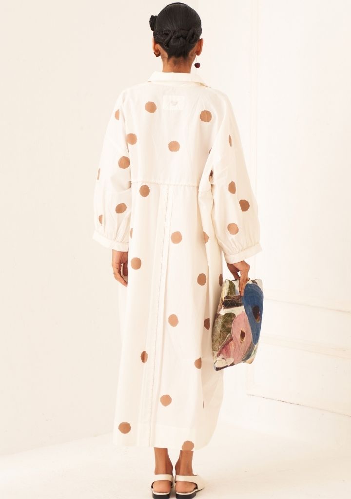 Latte Polka Dress