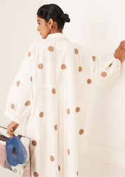 Latte Polka Dress