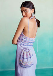 Lavender Embroidered Bag