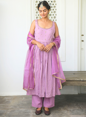 Lavender Spring Kurta Set