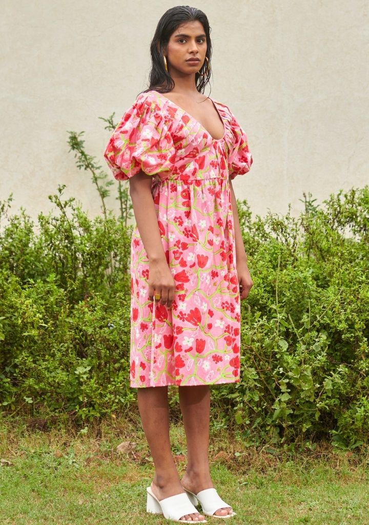 Le Blush Pleated Dress
