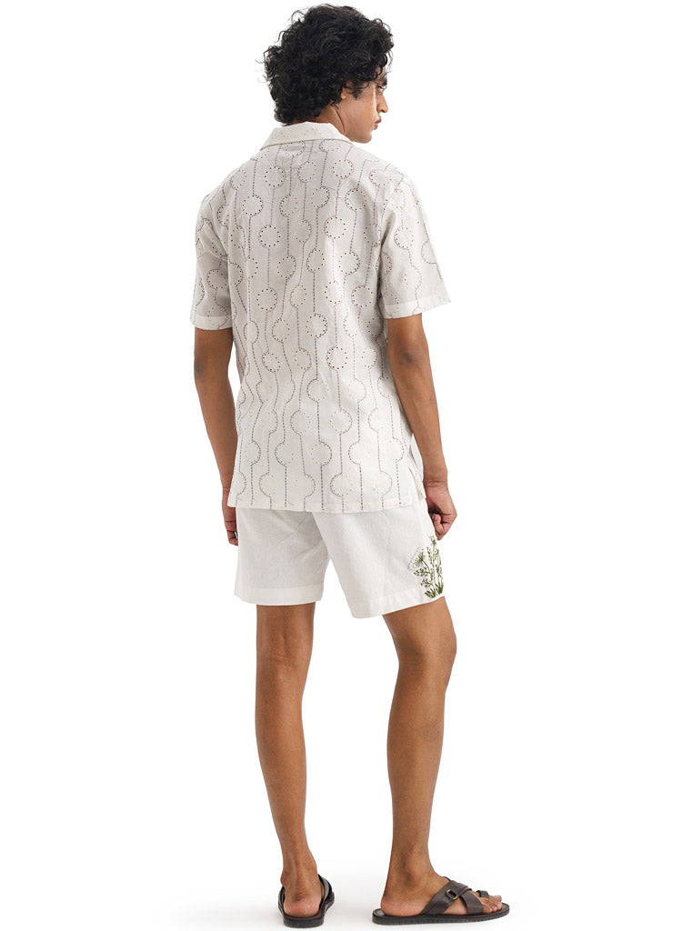 Le Surreau Embroidery Shorts