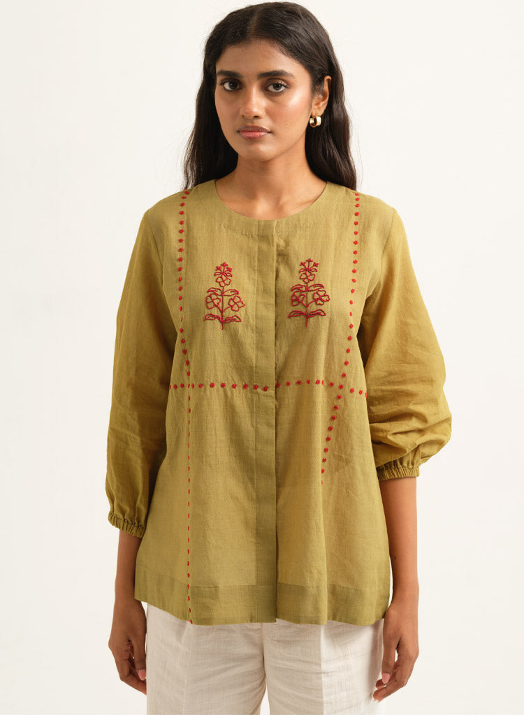 Lea Embroidered Top