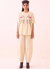 Leher Rose Flare Top