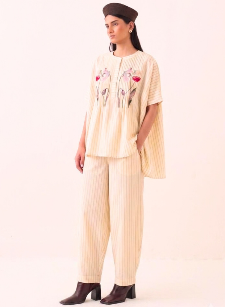 Leher Rose Flare Top
