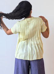 Lemon Pleat Shirt