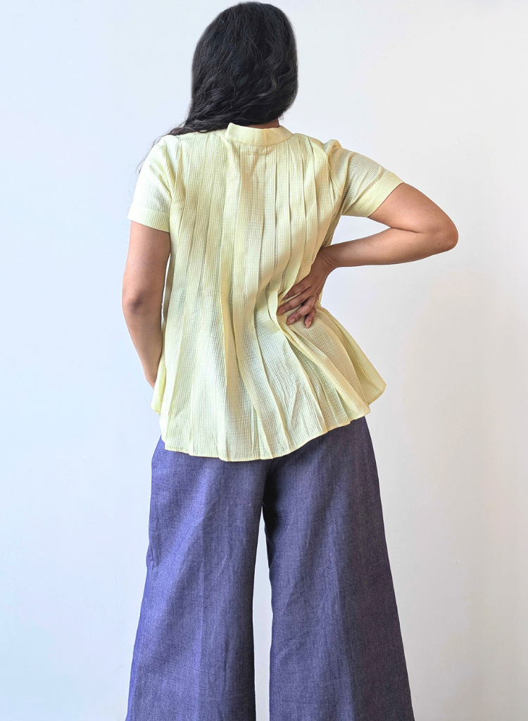 Lemon Pleat Shirt