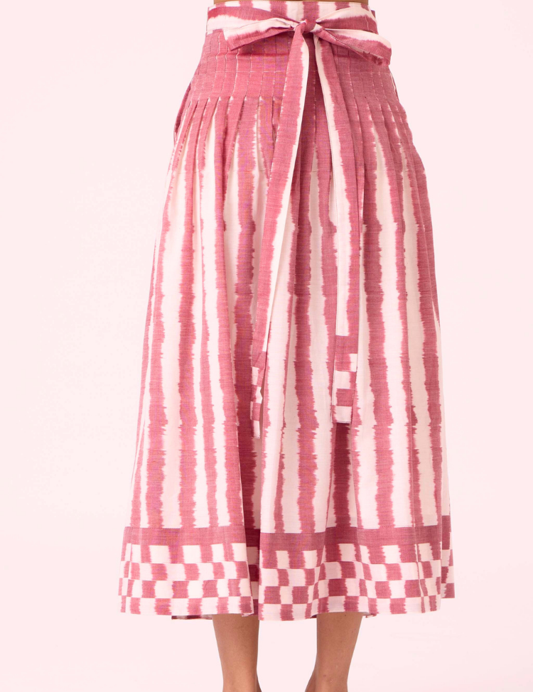 Levin-Rhubarb-Striped-Ikat-Skirt-B.png