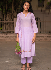 Lila Kameez