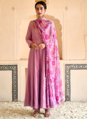 Lilac Mauve Kurta Set
