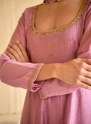Lilac Mauve Kurta Set