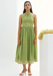 Lime Flower Dress