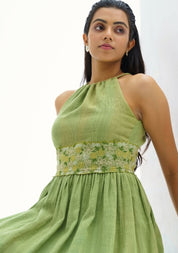 Lime Flower Dress