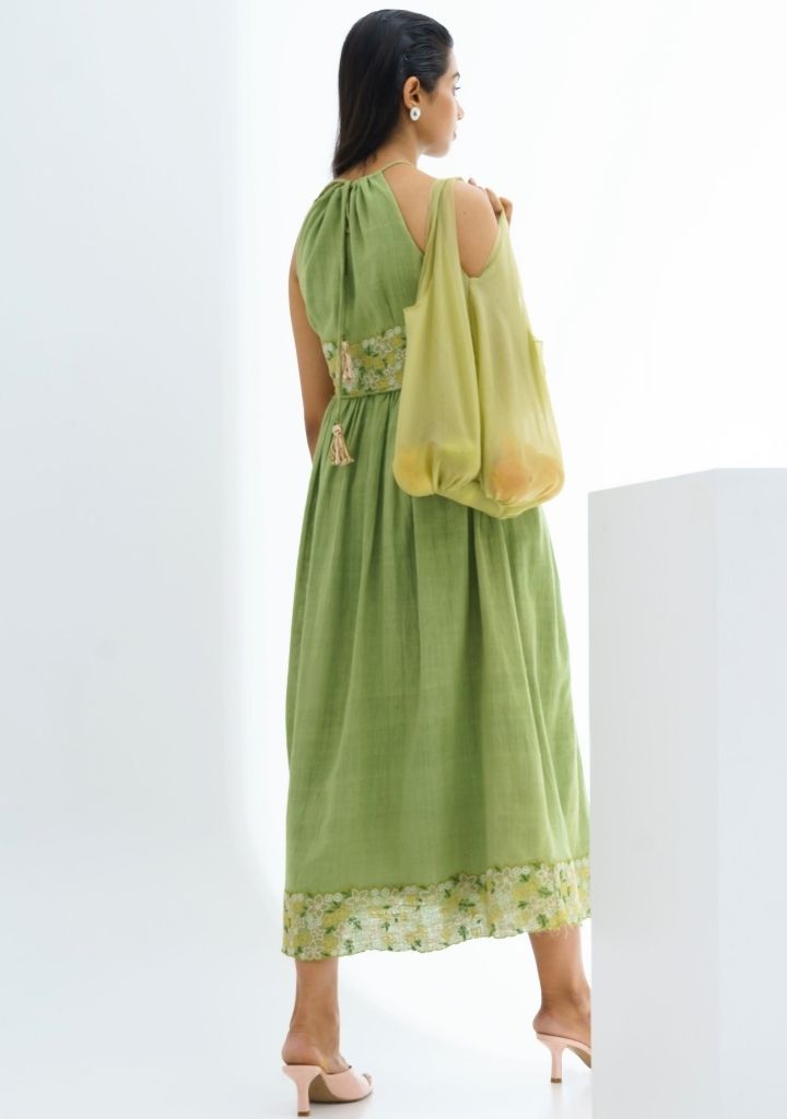 Lime Flower Dress