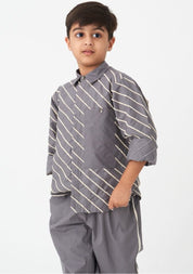 Linear Embroidered Shirt