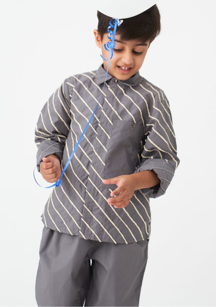 Linear Embroidered Shirt