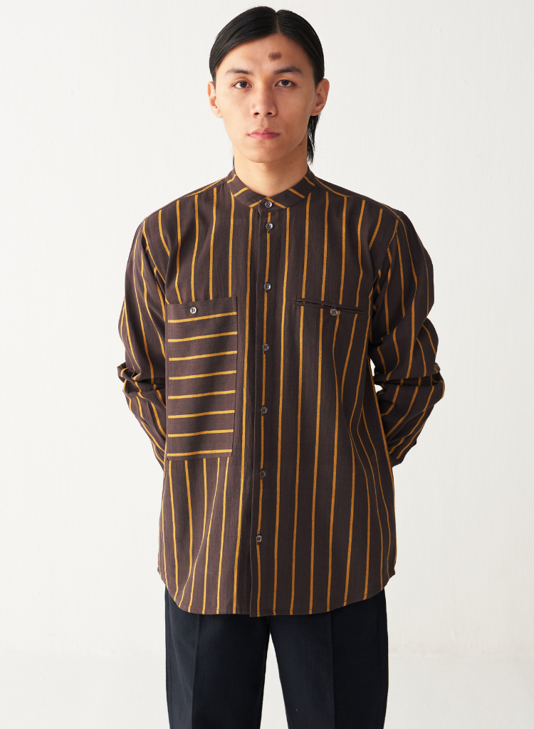 Linear Stripe Shirt Set