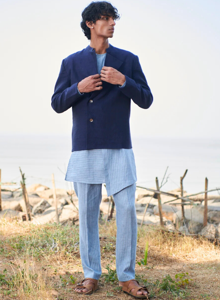 Linen Bandhgala Jacket