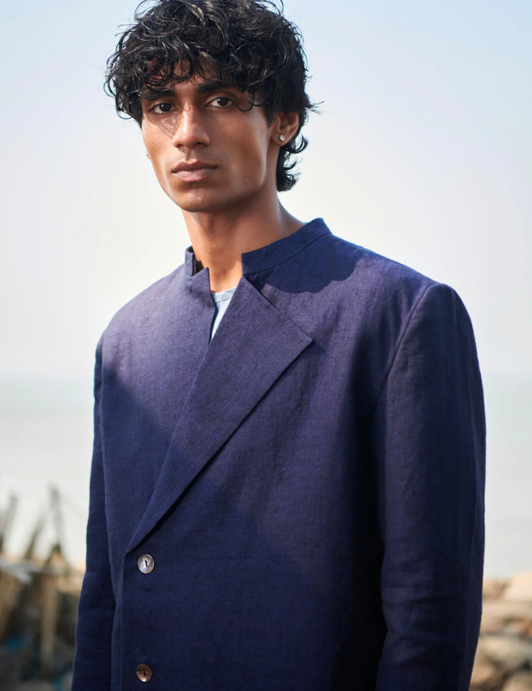 Linen Bandhgala Jacket