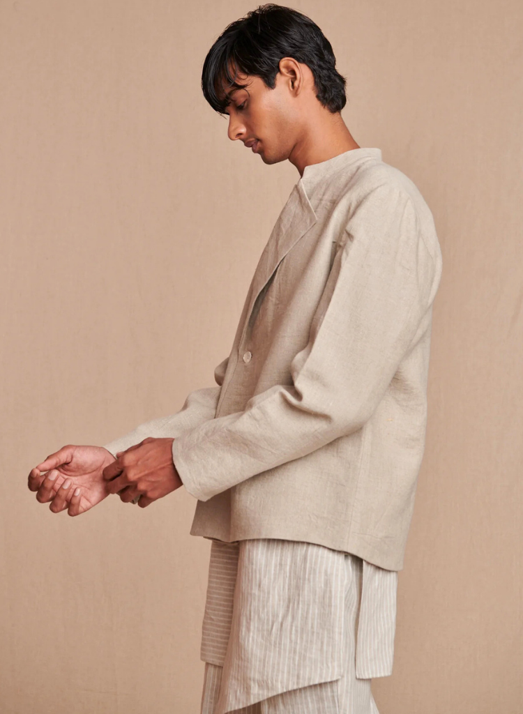Linen Bandhgala Jacket
