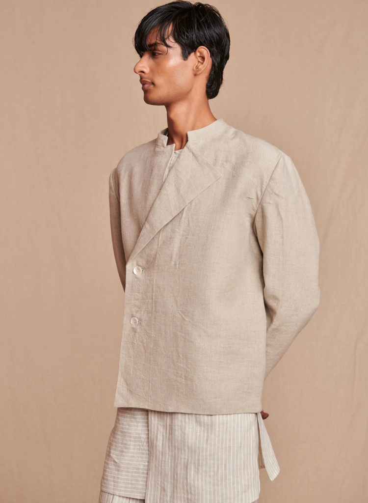 Linen Bandhgala Jacket