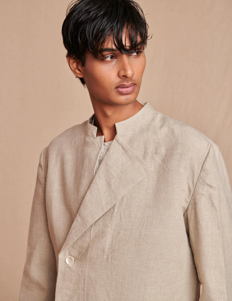 Linen Bandhgala Jacket