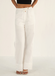 Linen Drawstring Pants