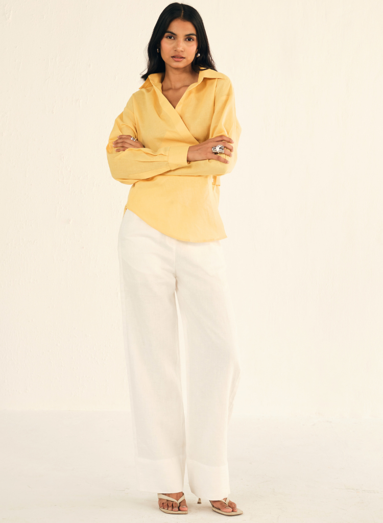 Linen Drawstring Pants