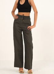 Dark Green Linen Set