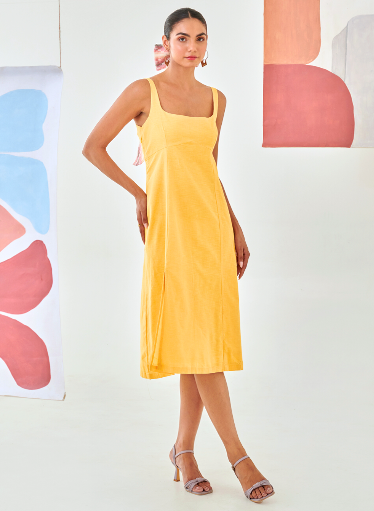 Sleeveless A-line Dress